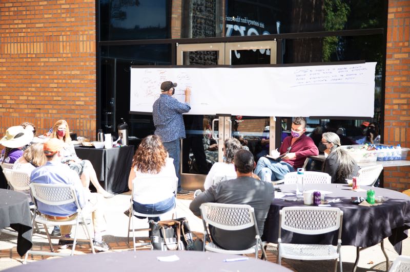Center for Tribal Nations Advisory Committee for the OMSI District gather