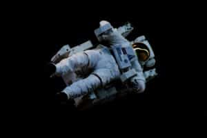 Astronaut floating in space. (Photo by Niketh Vellanki.)