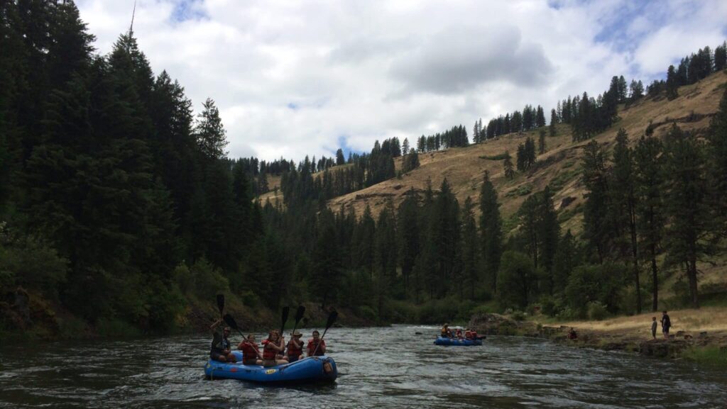 OMSI Overnight camp rafting on the Grande Ronde.