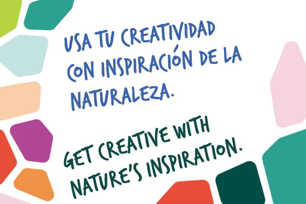 Usa tu creatividad con inspiracion de la naturaleza. Get creative with nature's inspiration. 