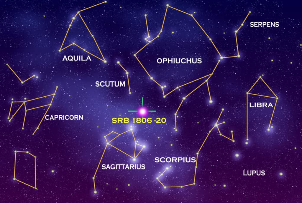 Constellation map from NASA