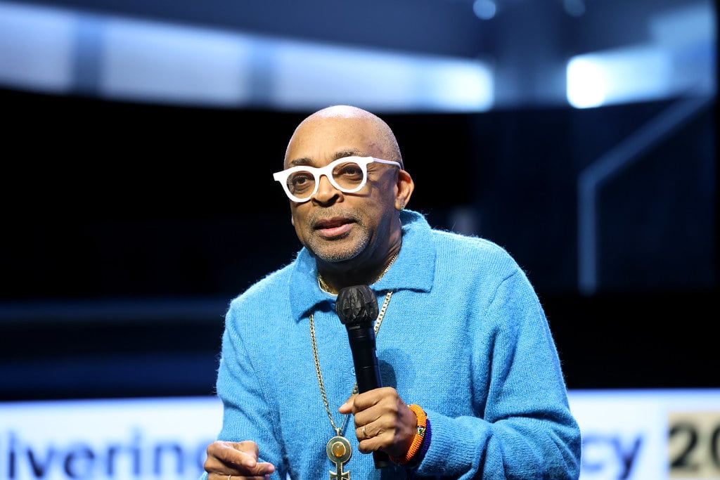 Photo of Spike Lee talking